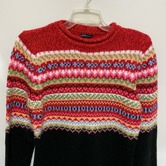 Carolyn Taylor Fair Isle Sweater SIZE LARGE Pullover Colorful Soft Acrylic Knit - Picture 6 of 7